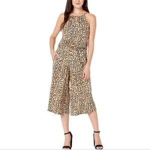 London Times animal print jumpsuit Size 10P NWOT